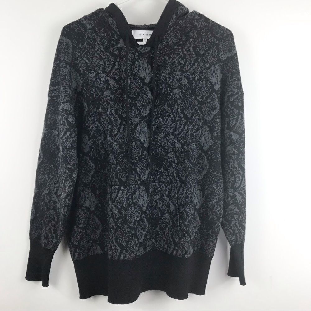 John+ Jenn Dylan Python Hooded Tunic Pullover Wit… - image 6